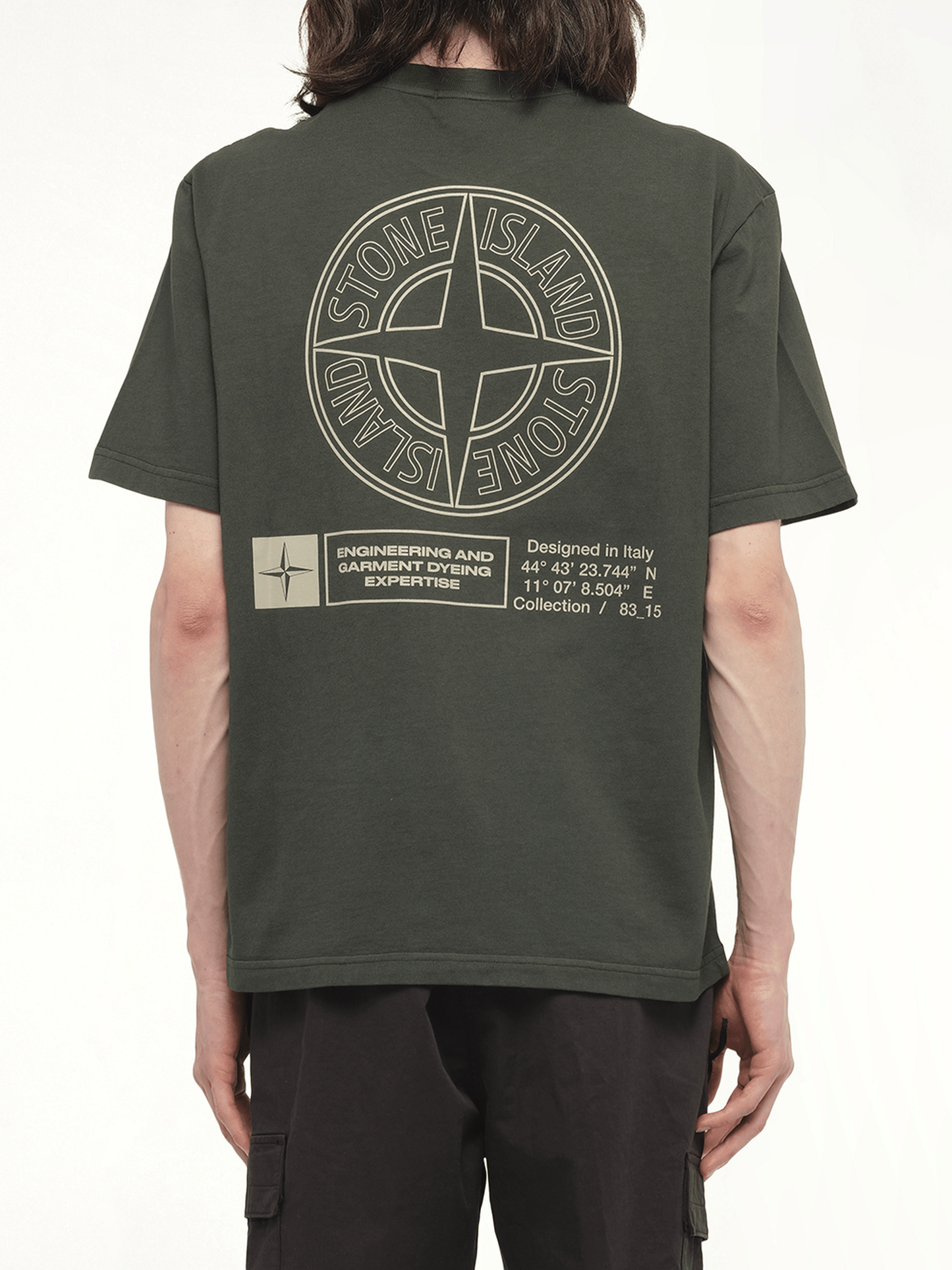 210003 Industrial Print S/S T-Shirt in Juniper