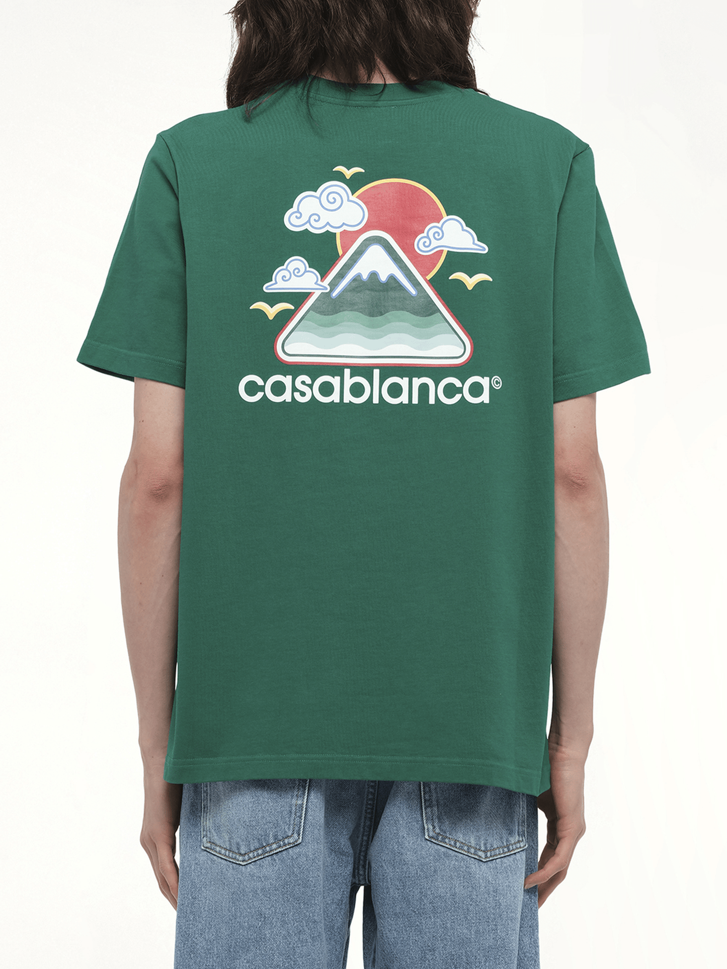 Montagne Ondulee T-Shirt in Green