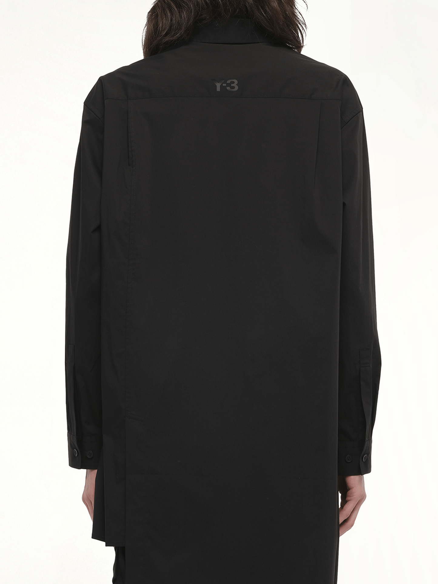 Sporty Cotton Shirt in Black