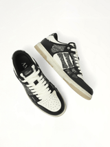 Bandana Skeleton Top Low Sneaker in Black Back View | AMIRI
