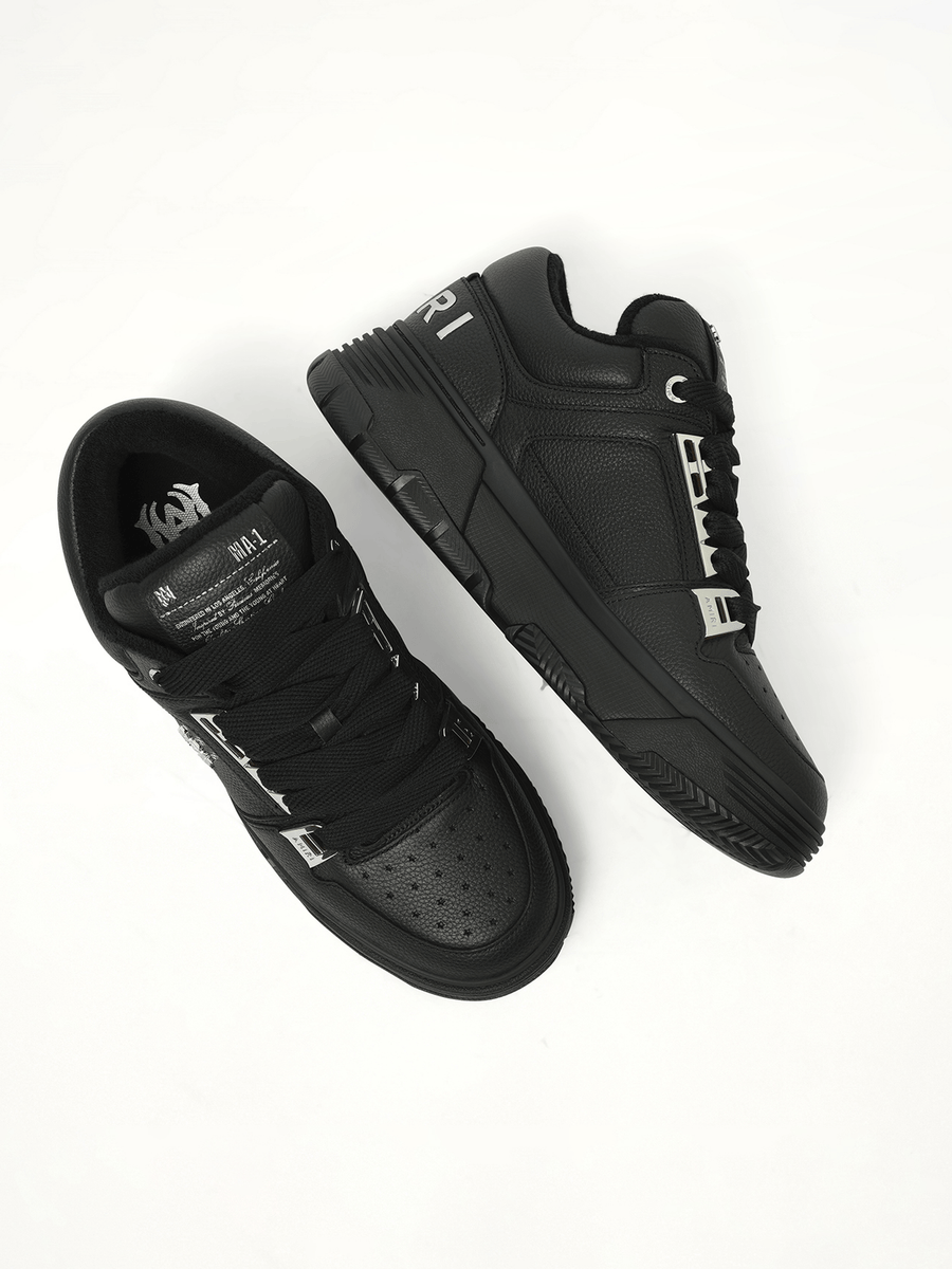 Metallic MA-1 Sneaker in Black Back View | AMIRI