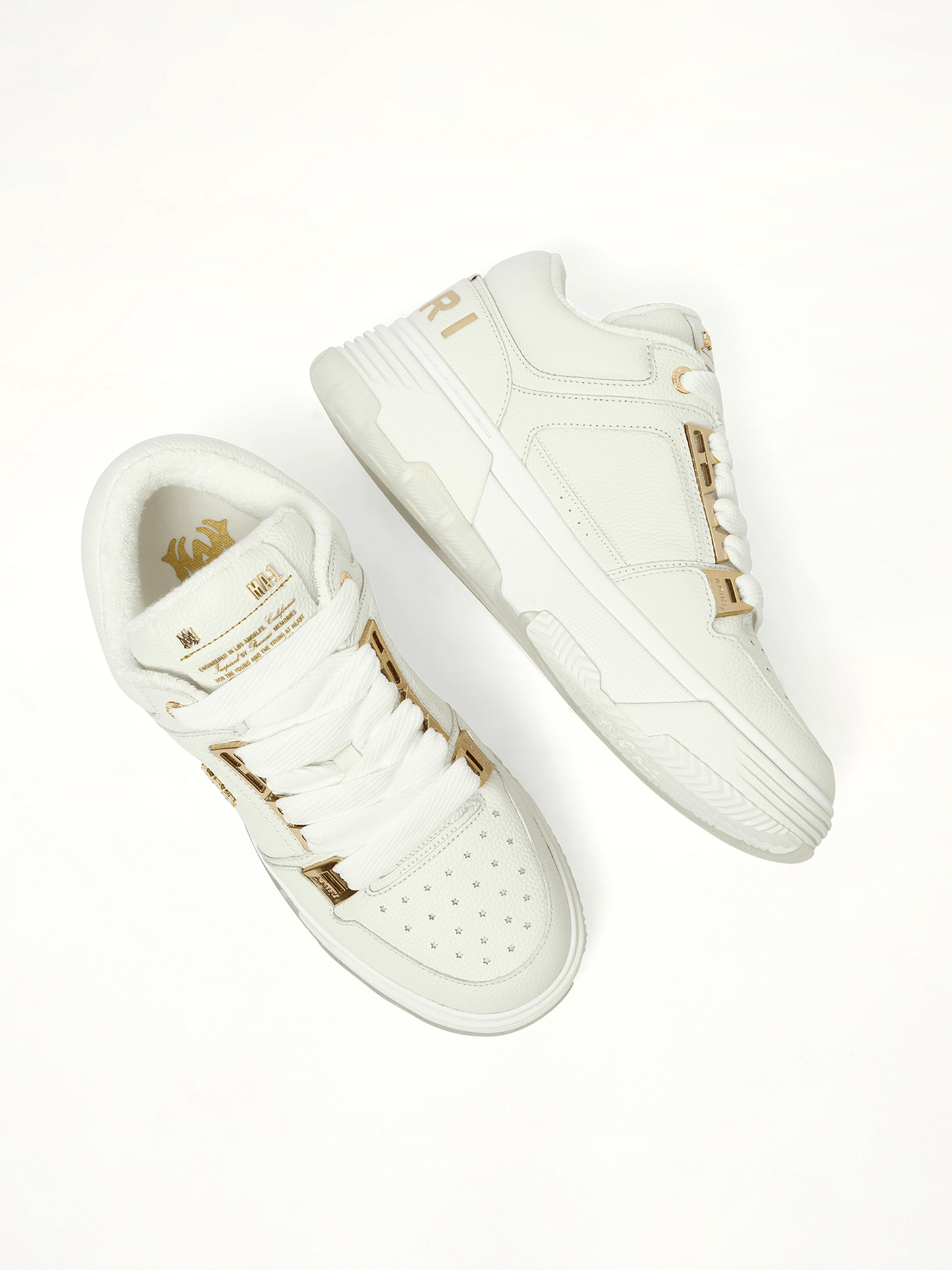 Metallic MA-1 Sneaker in White