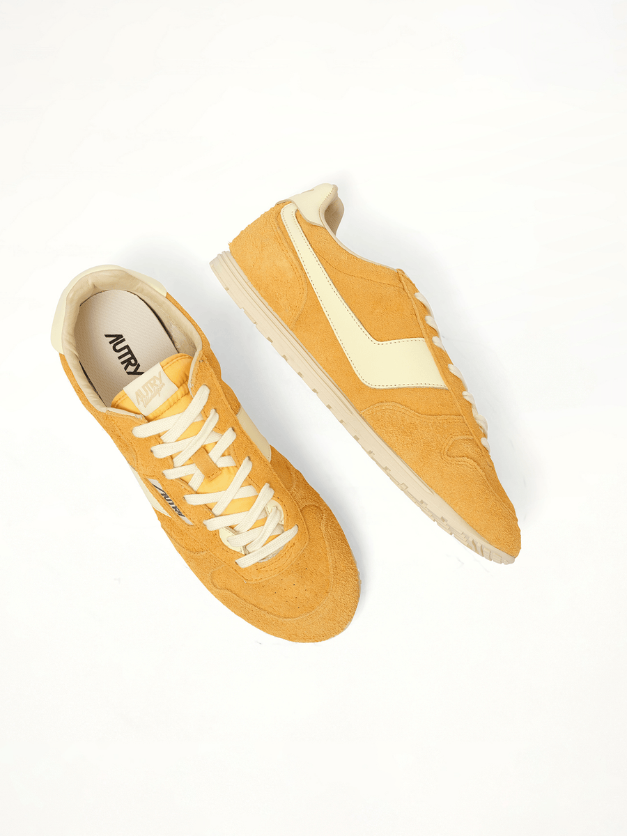 Windspin Low Sneakers in Cadmium/Rutabaga Back View | AUTRY