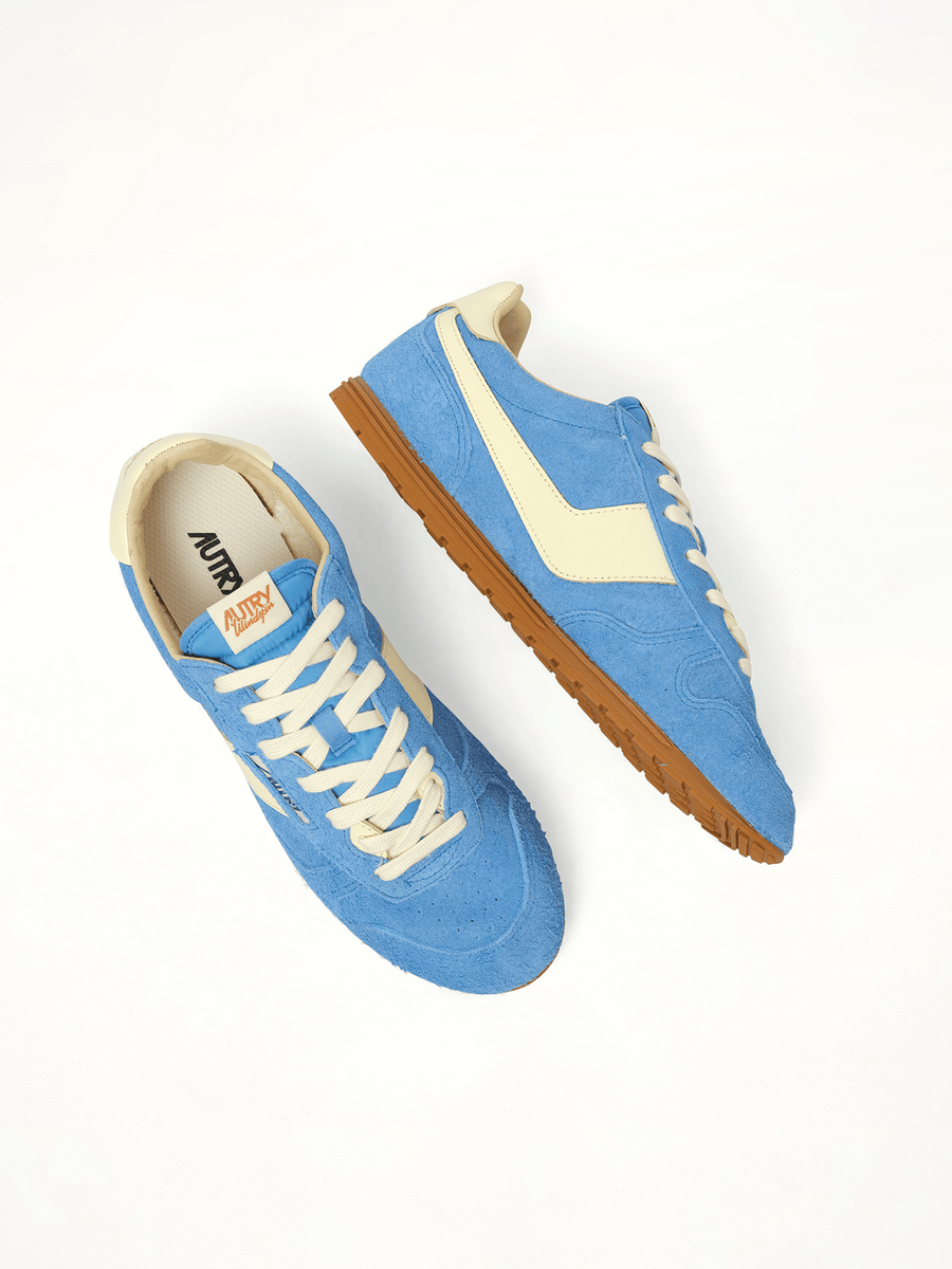 Windspin Low Sneakers in Yatch Blue/Rutabaga Back View | AUTRY