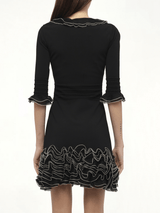 Alexander McQueen - Plain Knit Mini Dress in Black