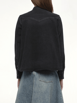 블랙 FW25 데님 x 니트 가디건