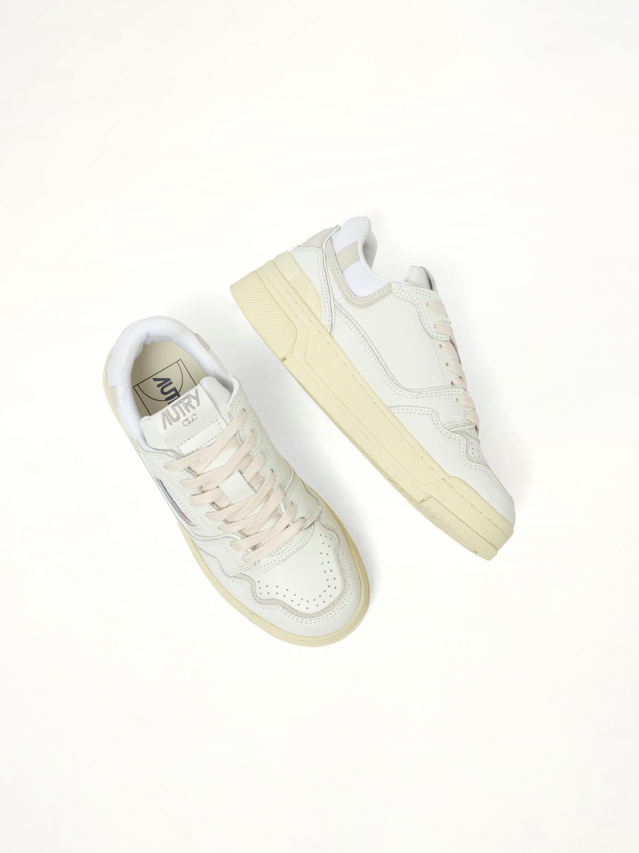 CLC Low Sneakers in White Back View | AUTRY