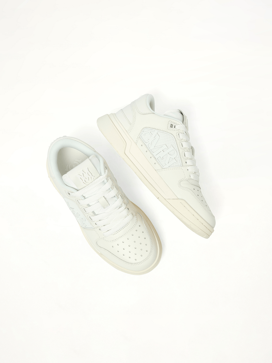 Classic Low Sneaker in White Back View | AMIRI