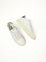 Medalist Low Sneakers in White/Black Back View | AUTRY