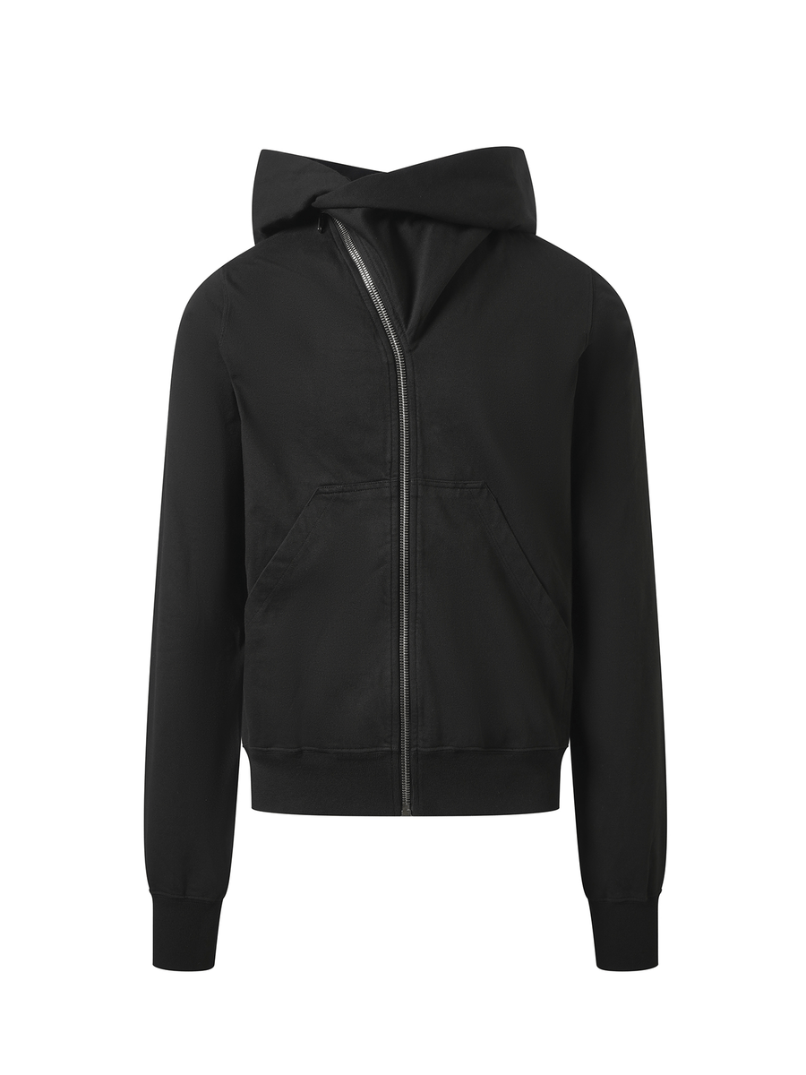 Rick Owens Drkshdw Cotton Jersey Mountain Hoodie in Black