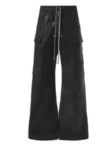 Rick Owens Drkshdw Double Cargo Jumbo Belas in Black