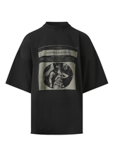 Rick Owens Drkshdw Opera Print Tommy T in Black/Pearl