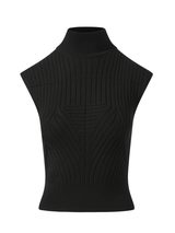 Rick Owens Megarib Sleeveless Turtle in Black