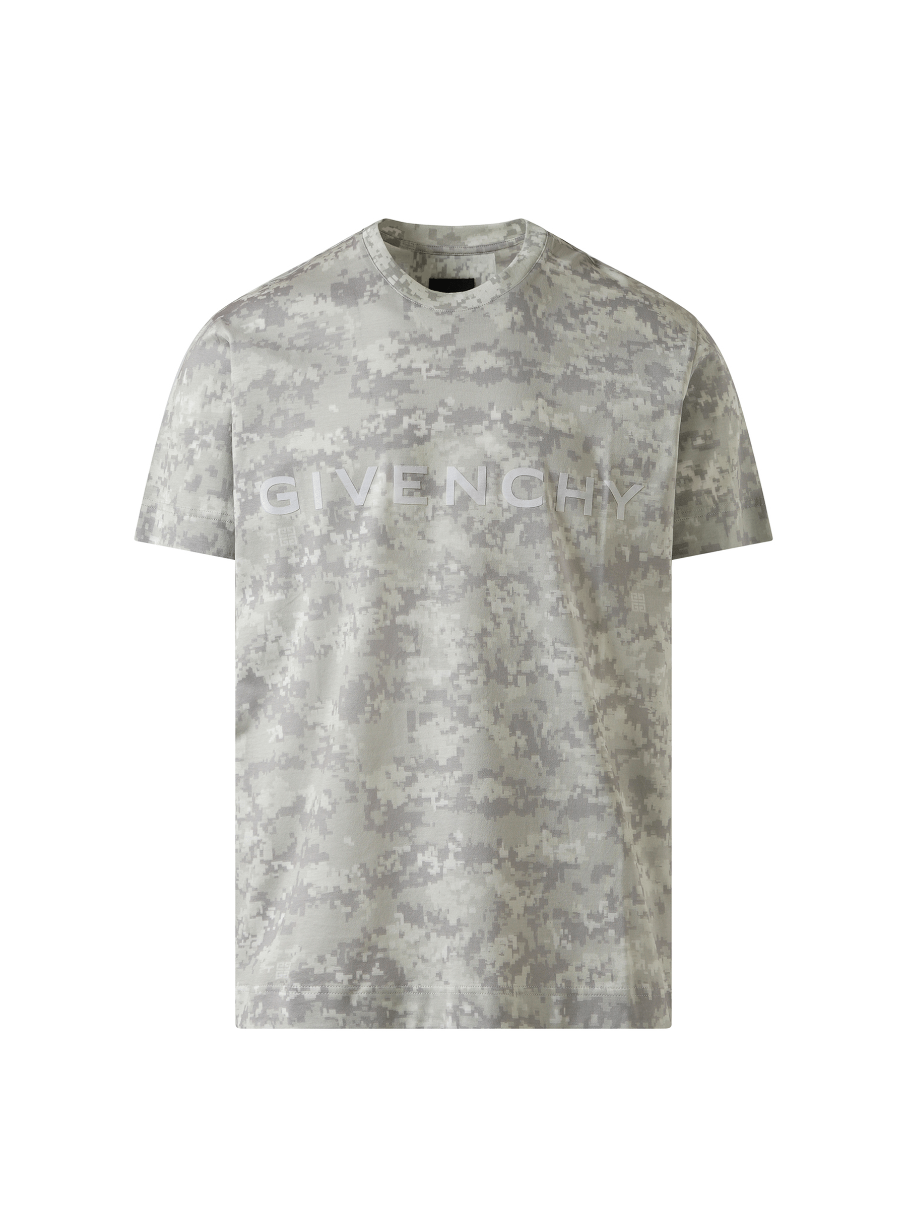 Givenchy Camo All Over T-Shirt in Pearl Grey