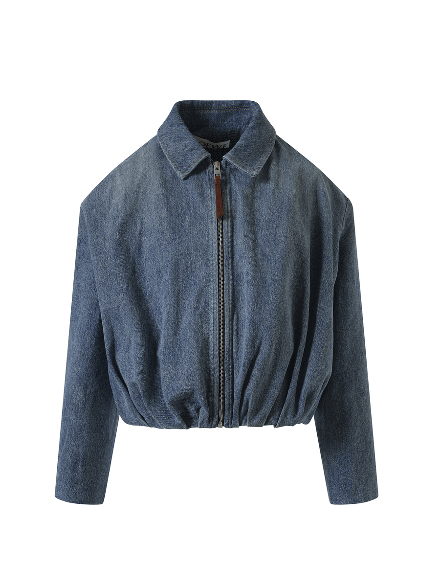 Loewe Draped Jacket in Indigo Blue