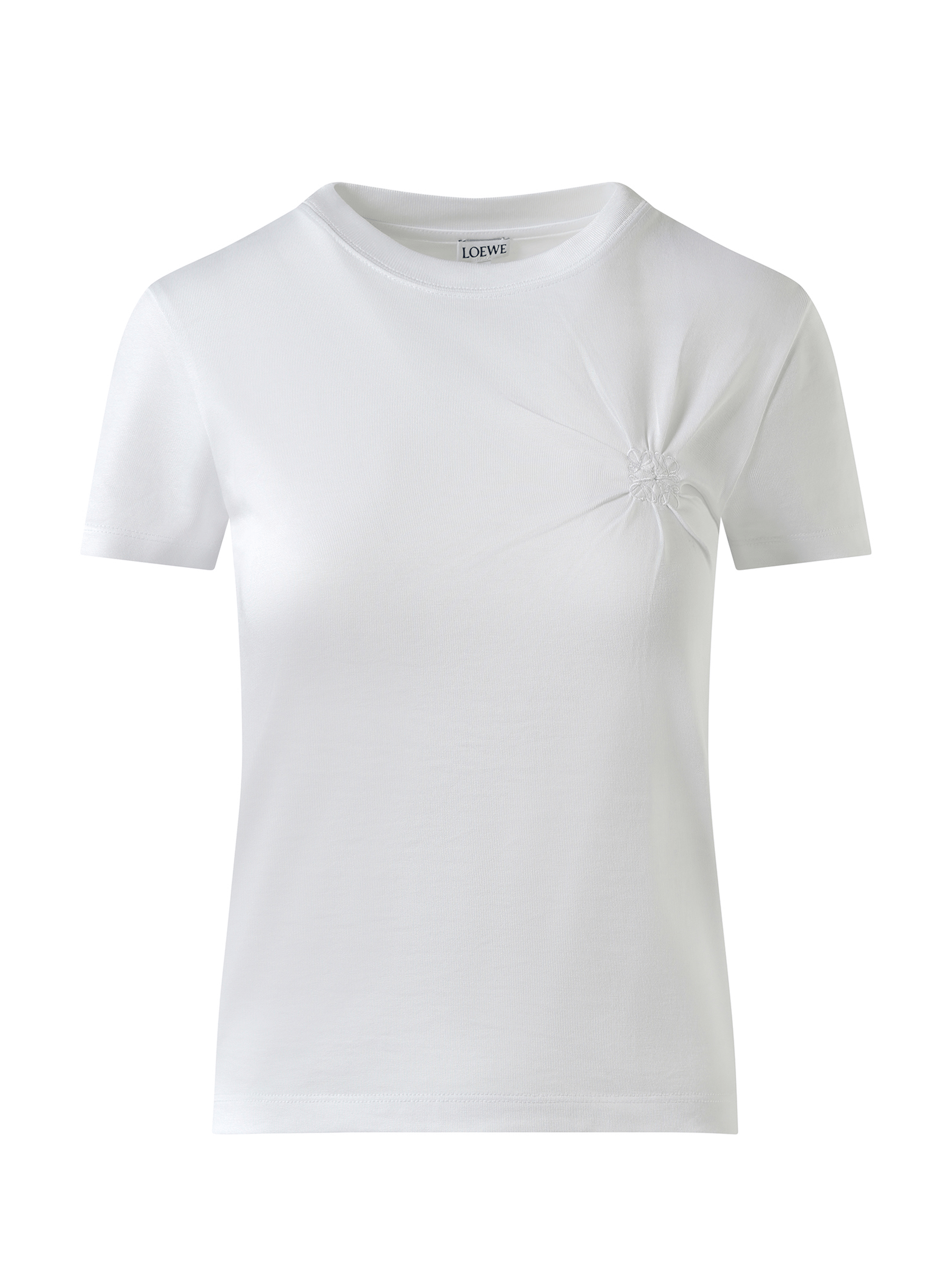 Loewe Gathered Effect T-Shirt in White