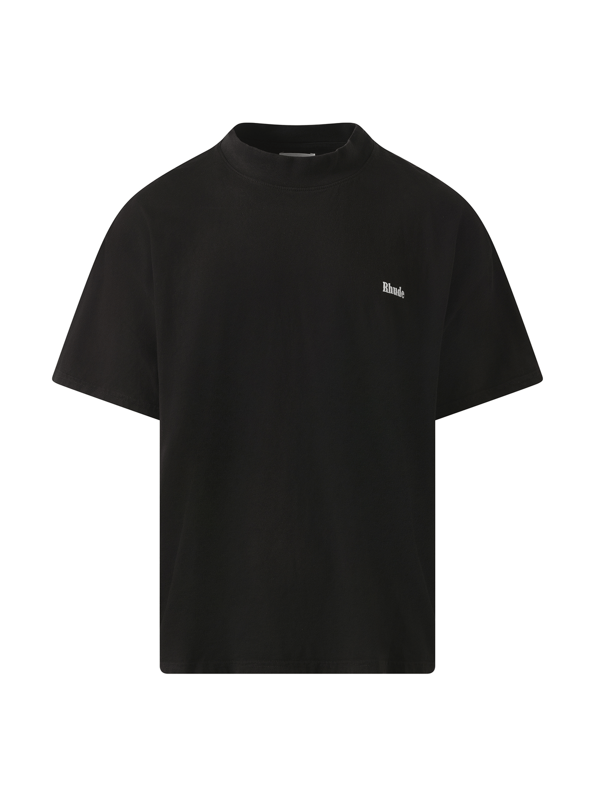 Rhude Classique Mock Neck T-Shirt in Black