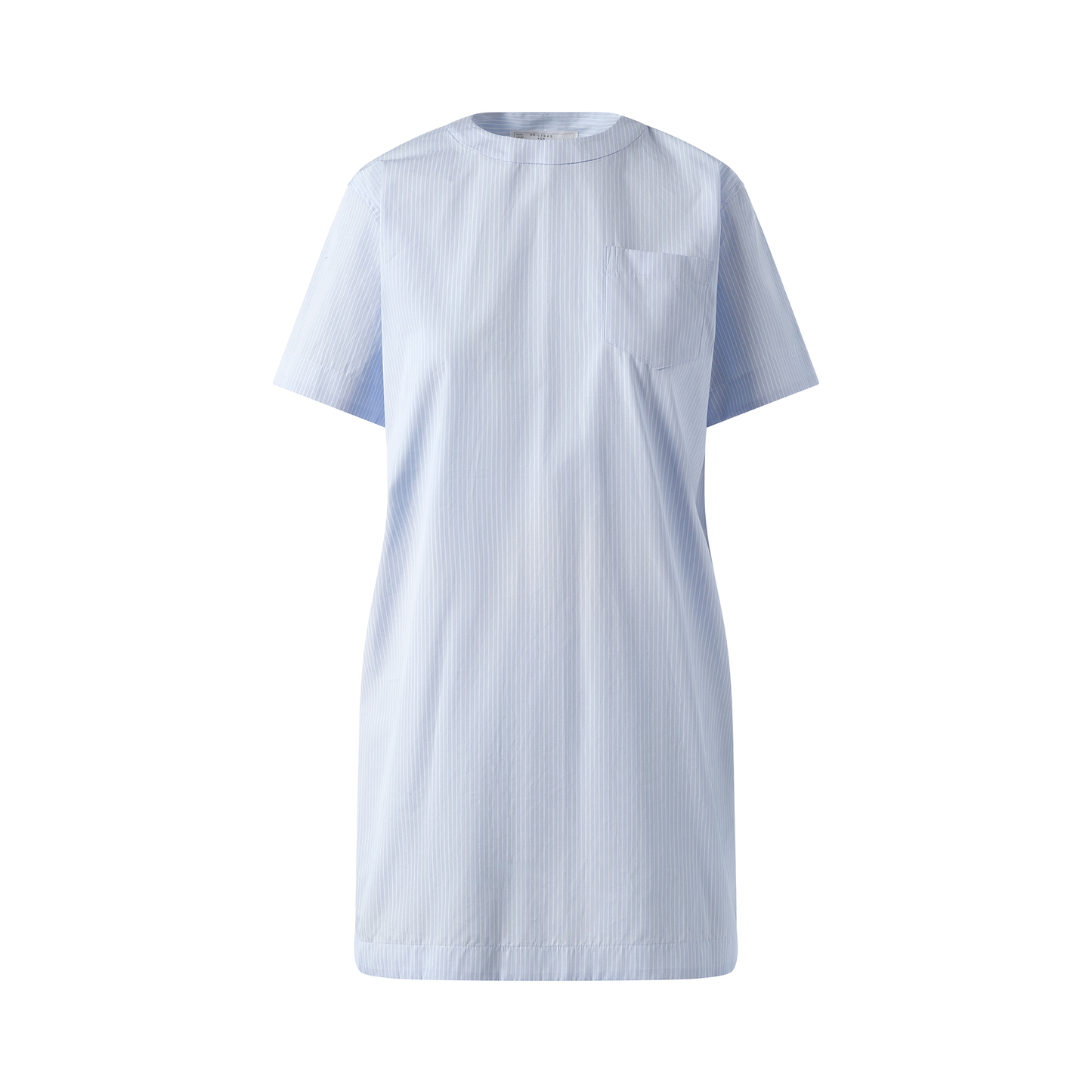 Poplin Dress in Light Blue Stripe