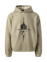 Thug Club Peace Stud Hoodie in Beige