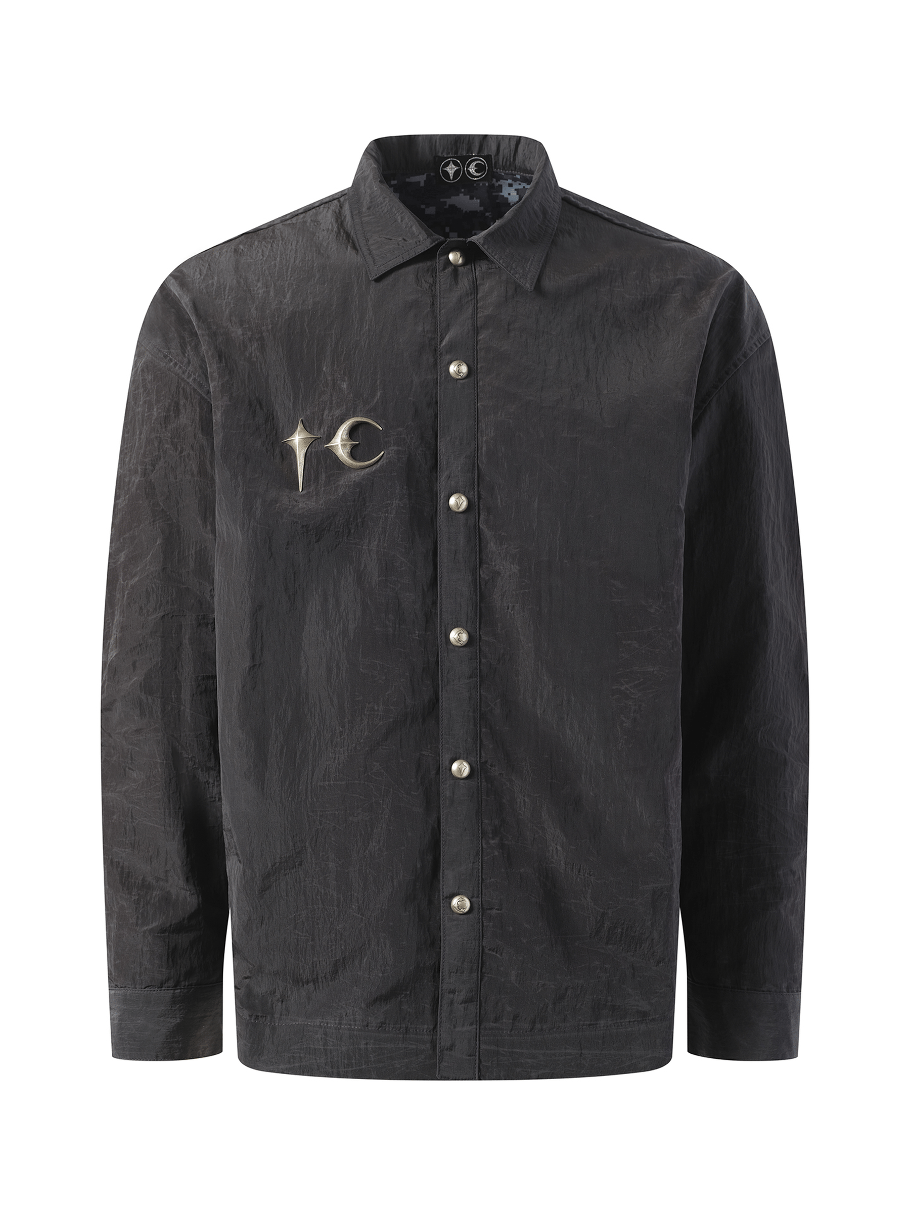 Thug Club Scarred Officer Shirt in Black