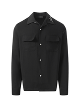 Amiri Round Pocket Dress Shirt in Black