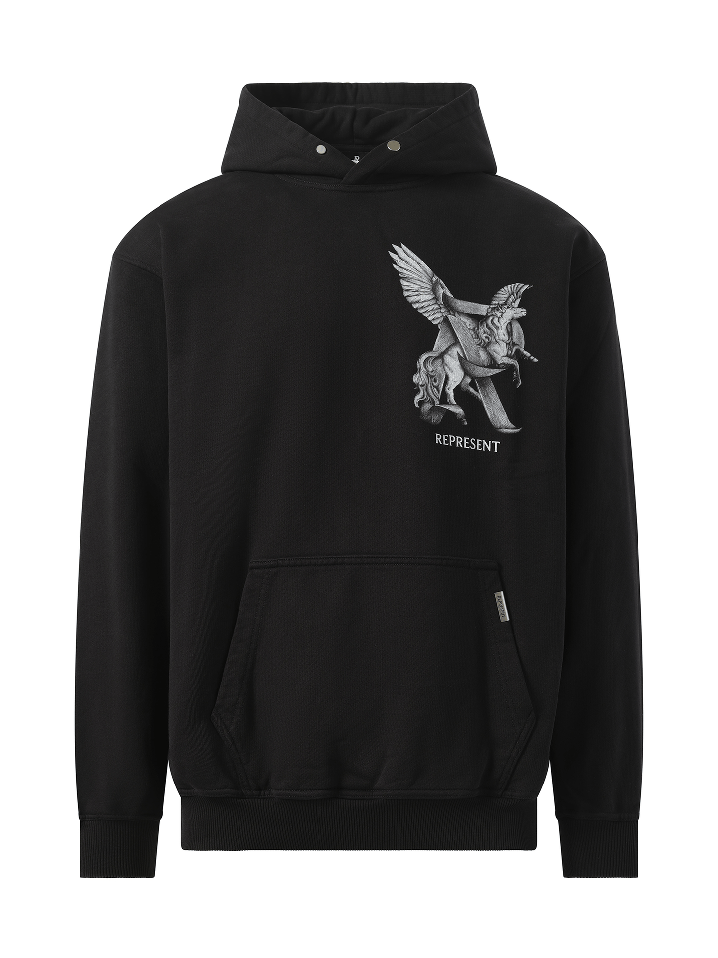 Represent Elegance In Motion Hoodie in Jet Black