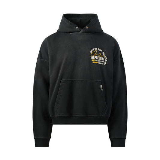 Out Of The Shadows Hoodie in Stained Black
