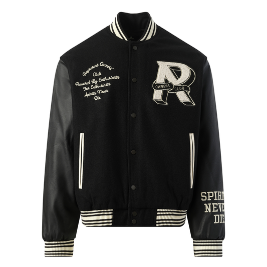 Owners Club Varsity Jacket in Black