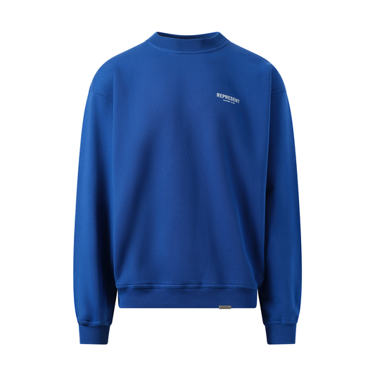 Represent Owners Club Sweater in Cobalt Blue