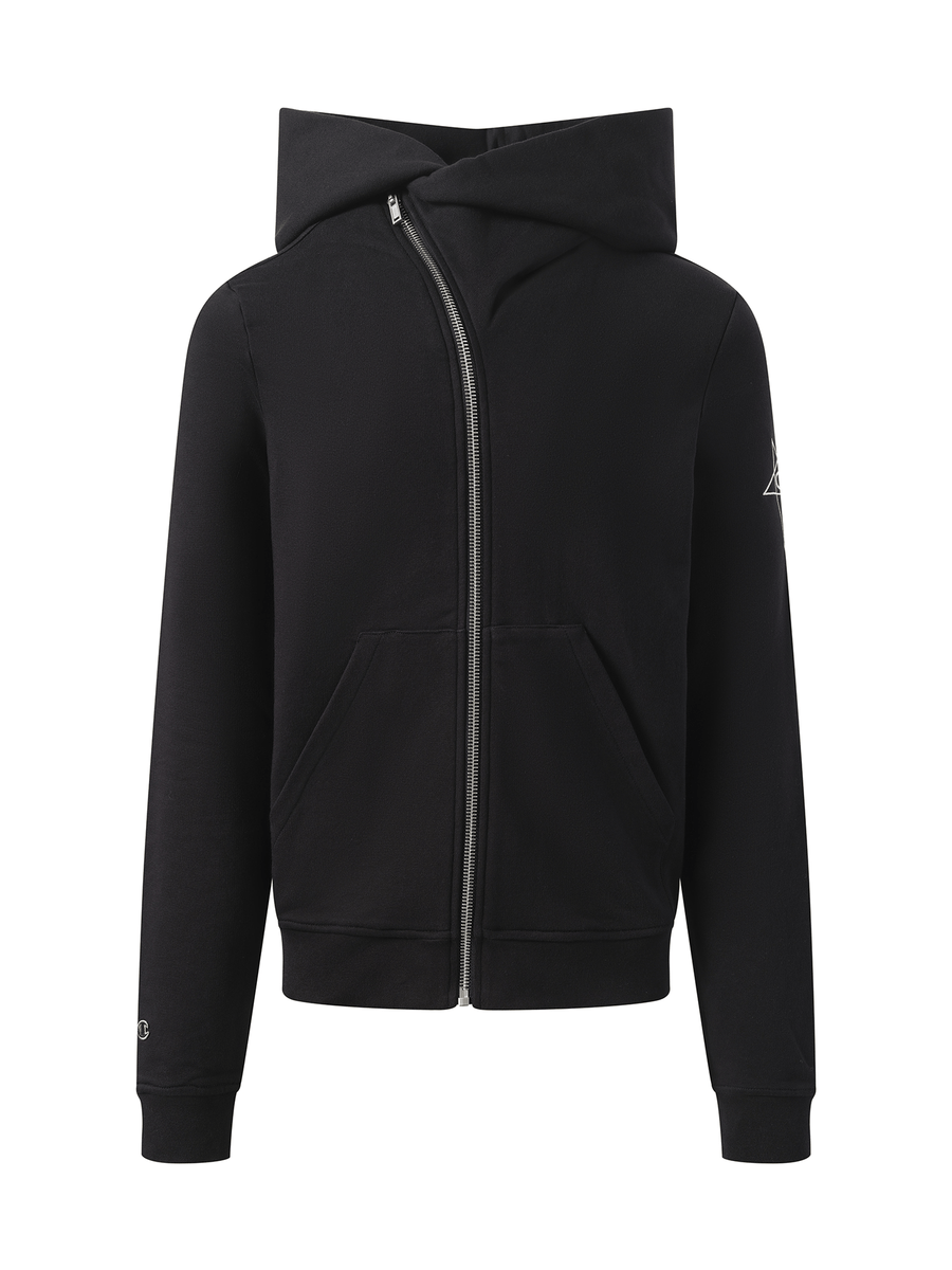 Rick Owens Drkshdw Champion x Drkshdw Mountain Hoodie in Black
