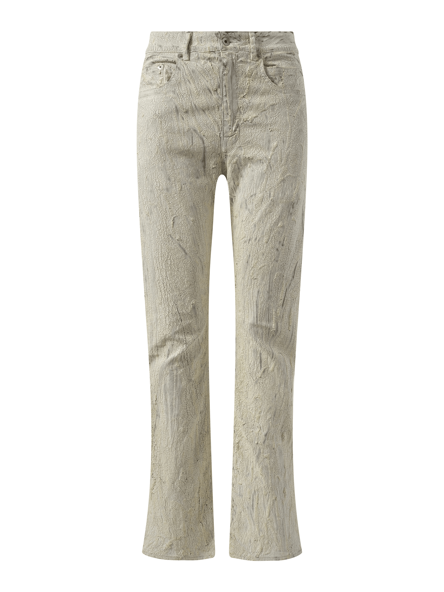 Rick Owens Headon Utility Denim Pants in Milk