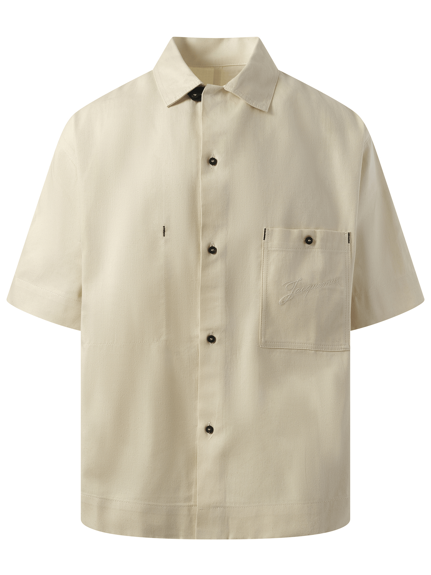 Jacquemus La Chemise Denim Aloe in Off White