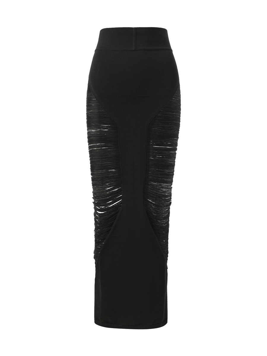 Rick Owens Pillar Skirt in Black