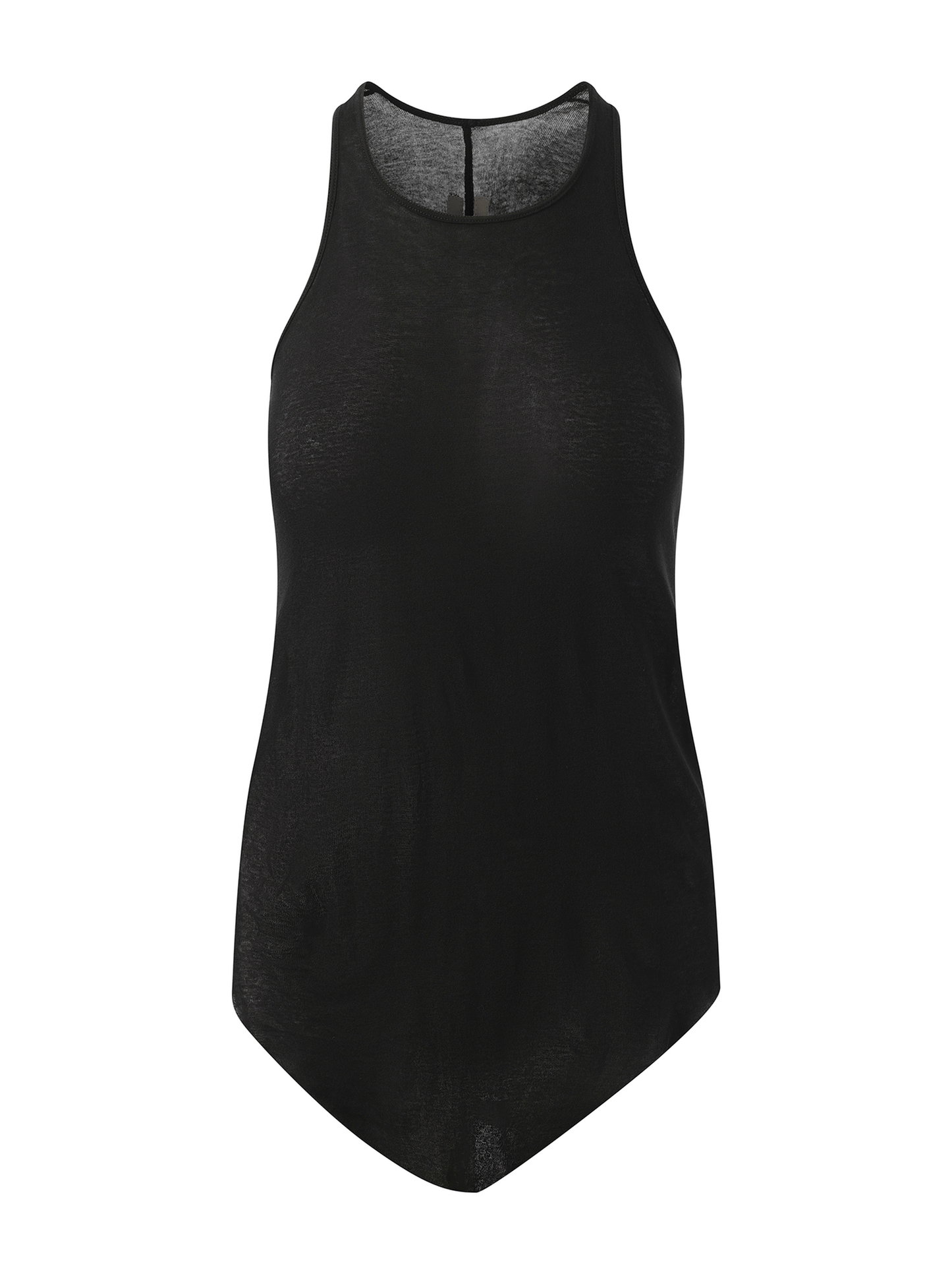 Rick Owens Basic Rib Tank Top in Black