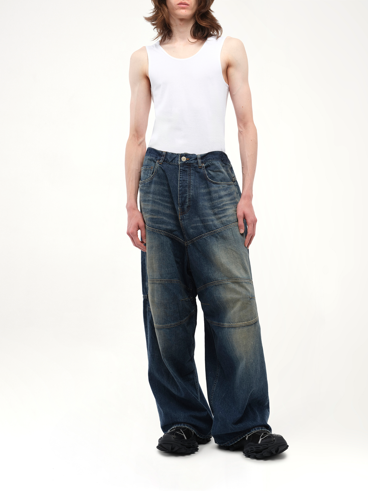 Balenciaga Baggy Denim Pants in Whisker
