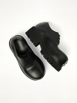 Stomper Derbie BB in Black Top View | BALENCIAGA