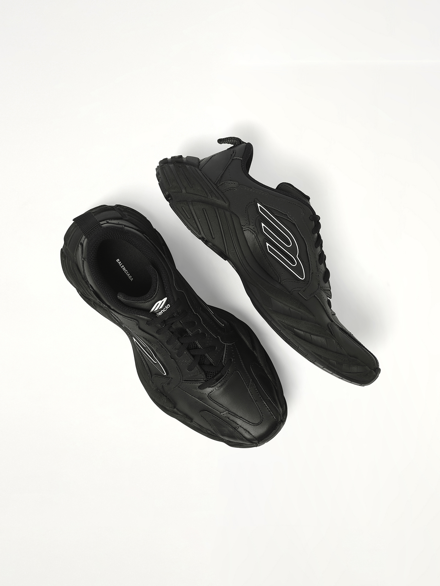 Monday Sneaker in Black Top View | BALENCIAGA