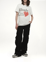 Rhude Rhude Lovers Slub Tee in White