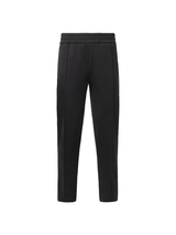 Palm Angels Back Curved Logo Track Pants in Black/Off White