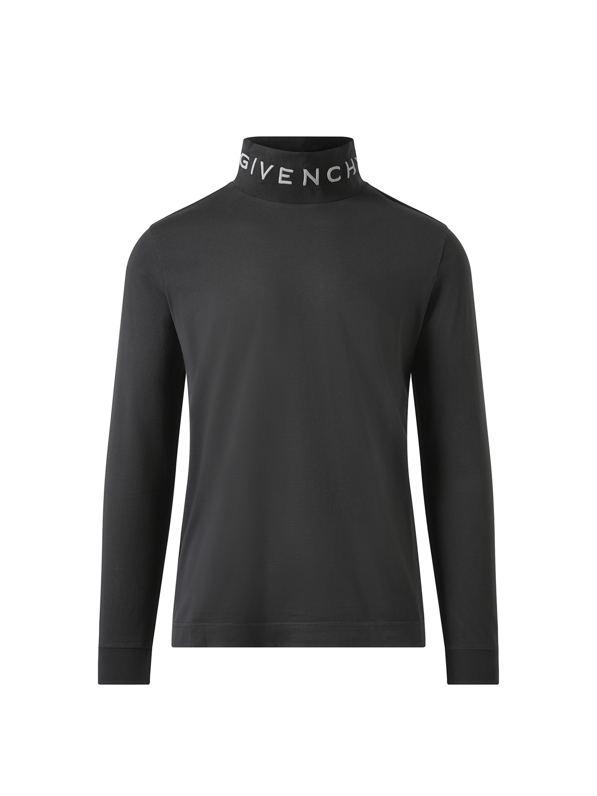 Givenchy Faded Logo Dyed Long Sleeve T-Shirt in Black/Grey