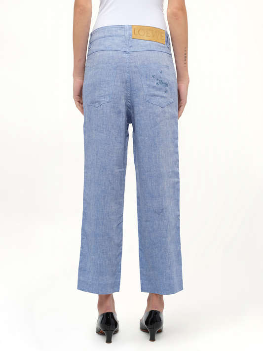 Loewe x Paula Fisherman Pants in Light Blue