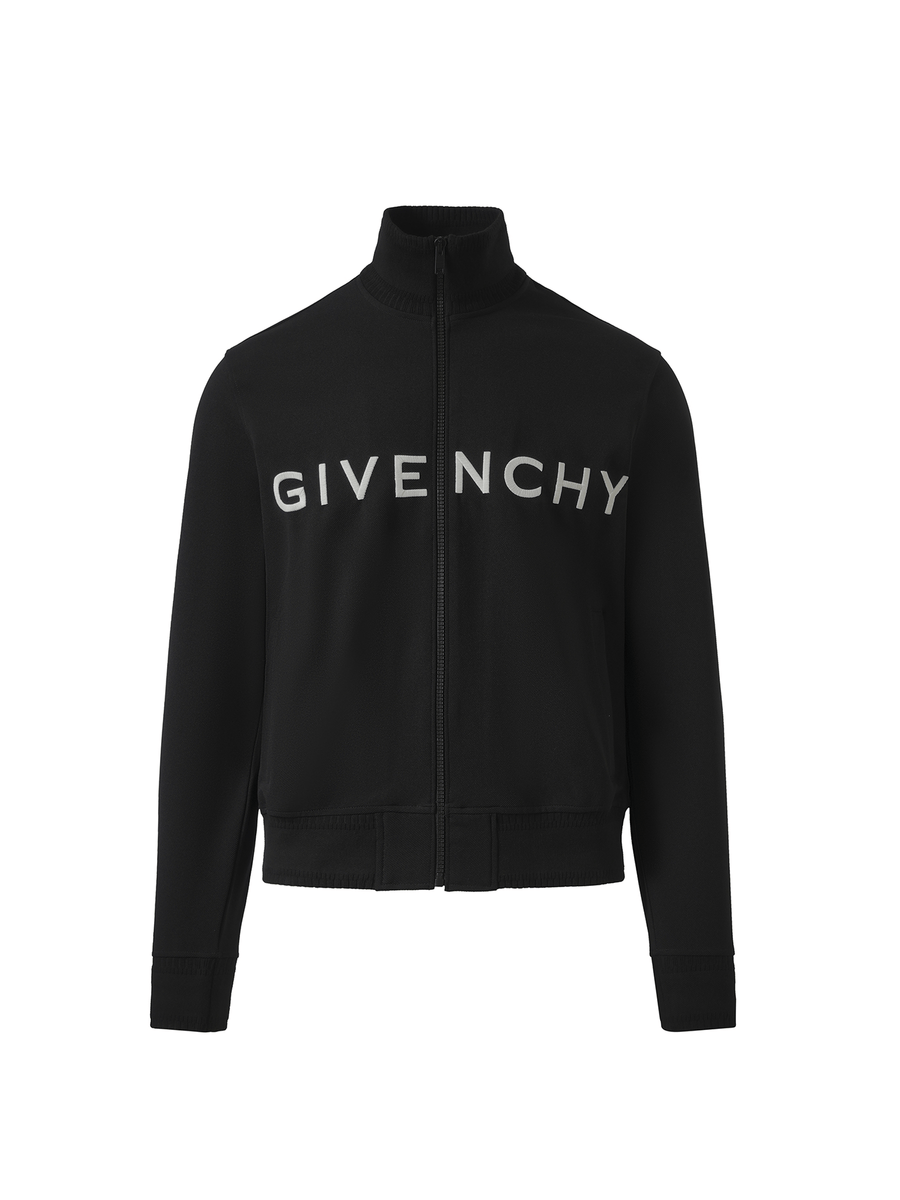 Givenchy Dove Tracksuit Zip Through Sweatshirt in Black