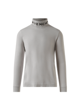 Givenchy Faded Logo Dyed Long Sleeve T-Shirt in Cloud Grey