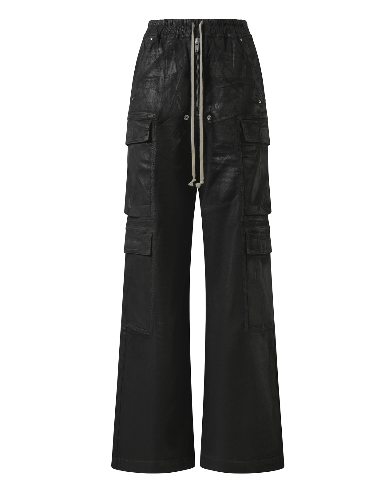 Rick Owens Drkshdw Denim Double Cargo Jumbo Belas in Black