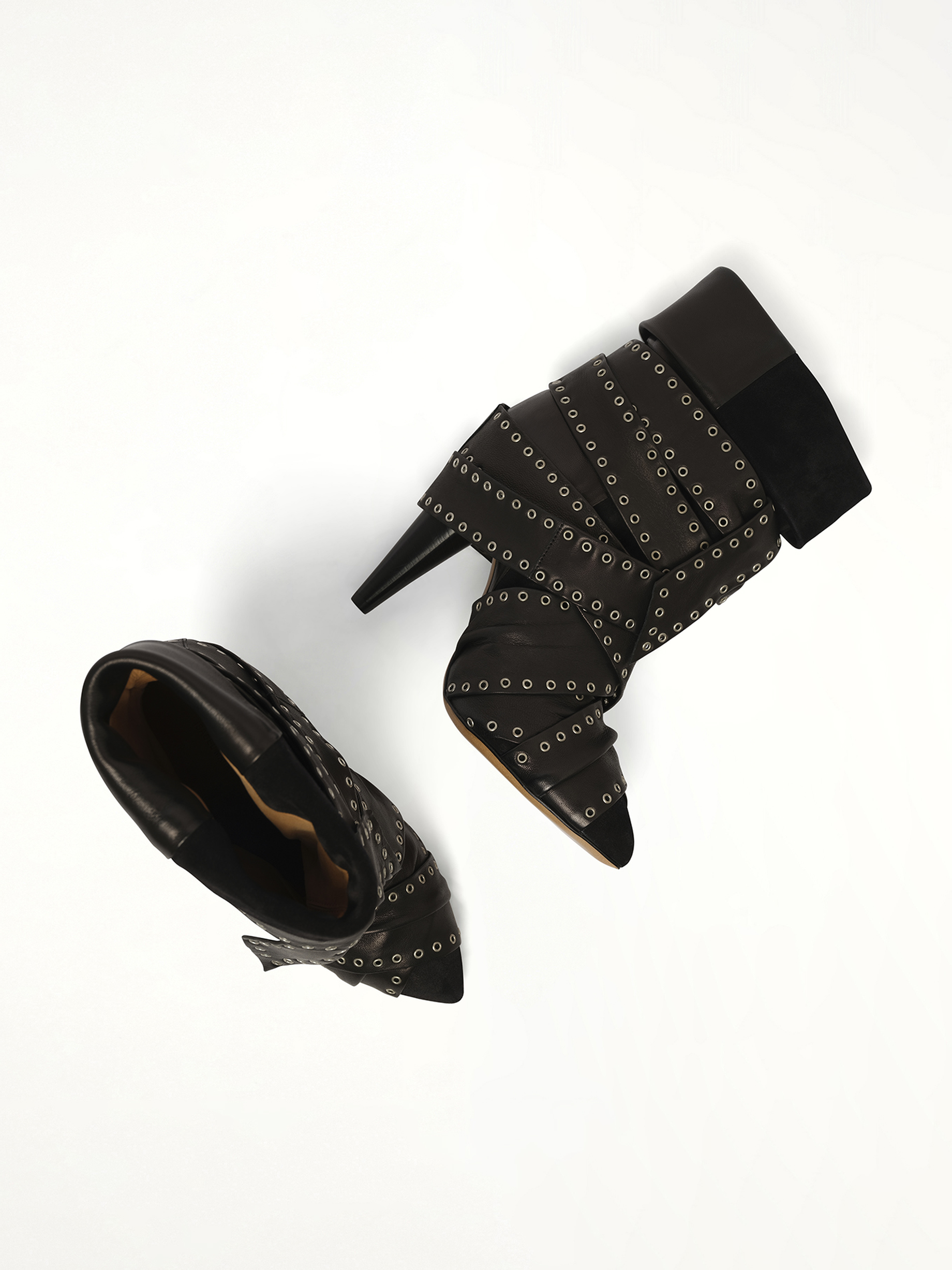 Aleen Boots in Black Top View | ISABEL MARANT