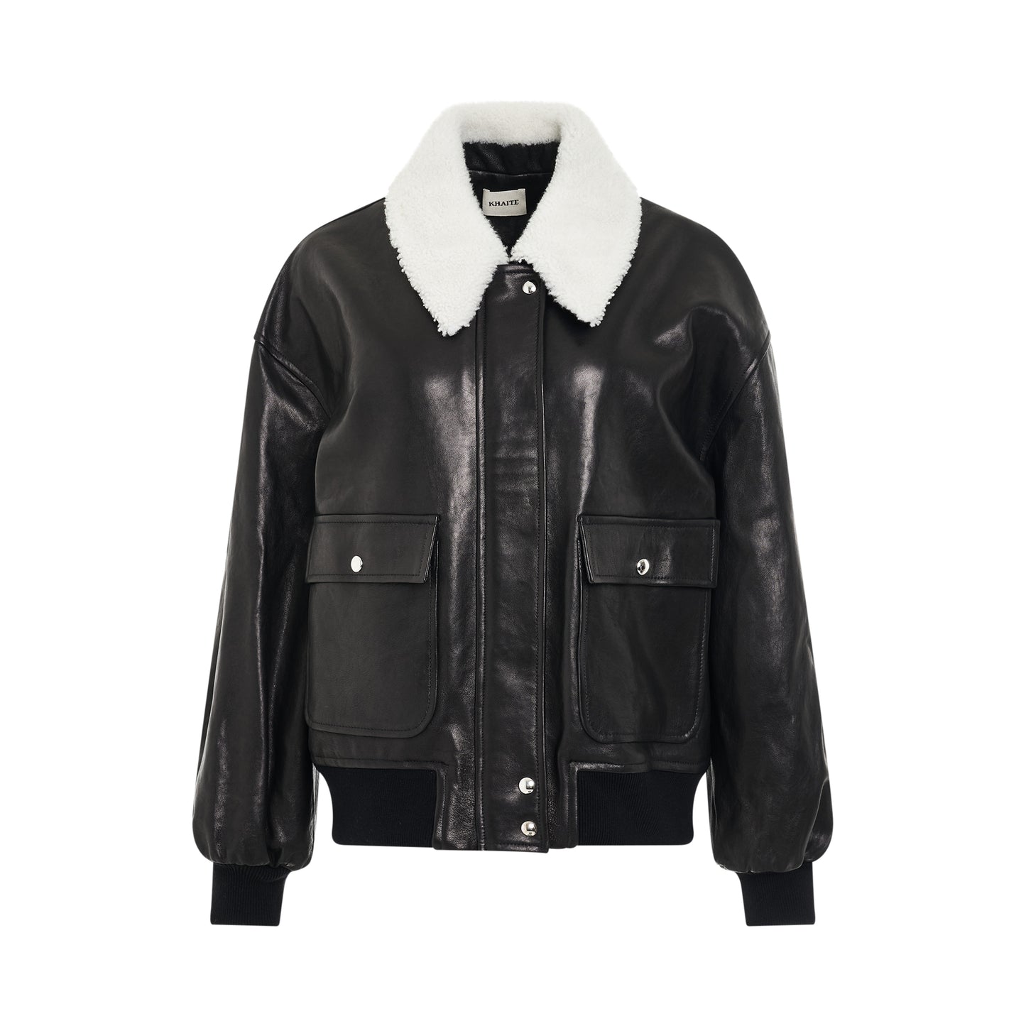 Shellar Leather Jacket in Black
