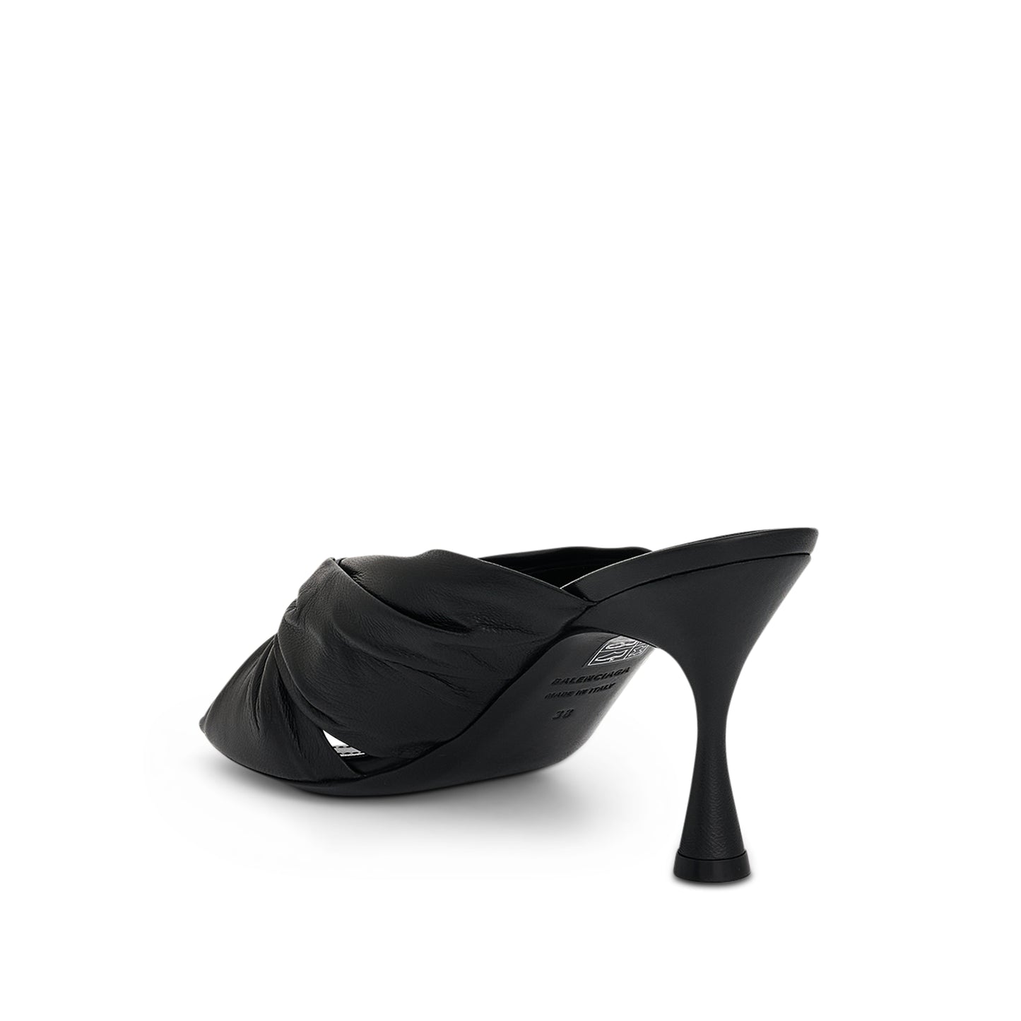 Drapy 80Mm Mule Sandal in Black