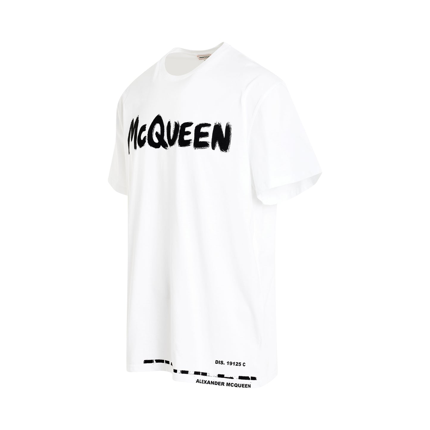 Graffiti Print T-Shirt in White/Mix