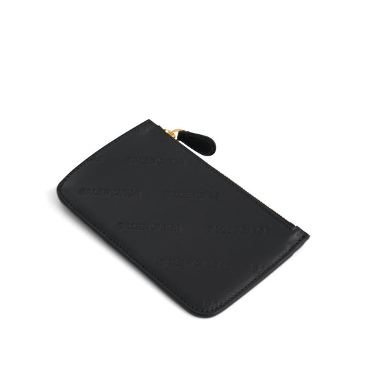 Cash Long Coin Card Holder in Black