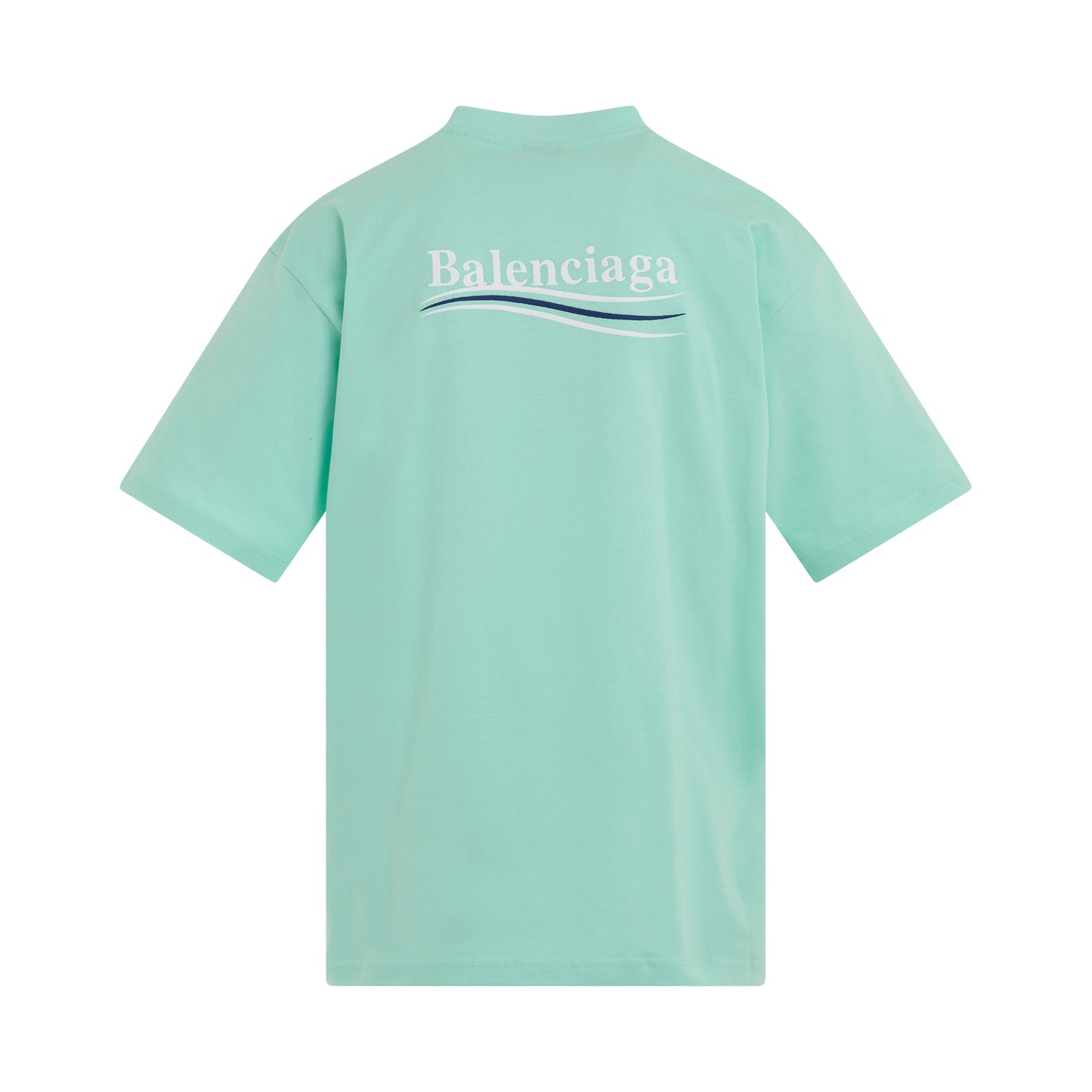 Political Campaign Oversized T-Shirt in Mint/White